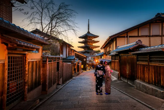 Calle tradicional de Kioto