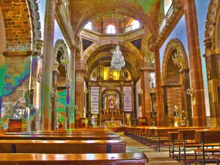 Interior de la Parroquia de San Miguel Arcángel en San Miguel de Allende