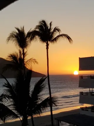 Atardecer junto al mar en Boca del Río, Veracruz